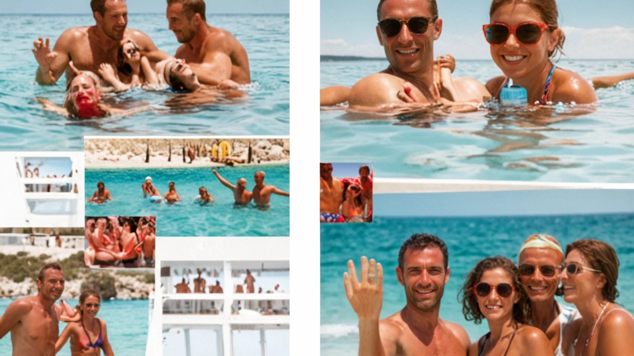 Vacanze Estive di Paolo Bonolis e Sonia Bruganelli a Formentera con la Famiglia